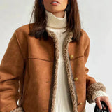 Women’s Genuine Sheepskin Jacket with Natural Shearling Lining